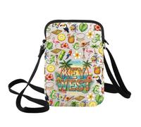 BWWKTOP Key West Travel Crossbody Bag Key West Vacation Gift Conch Republic Shoulder Bag Florida Island Vacation Merch, Key West Xk-b