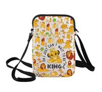 BWWKTOP Lion Movie Crossbody Bag Simba Lion Fans Gift Just Can't Wait To Be King Simba Shoulder Bag Simba Merch, Lion Xk-b