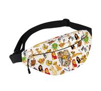 BWWKTOP Lion Movie Fanny Pack Lion Kingdom Gift Cartoon Lion Waist Bag Animal King Merchandise, Lion Kingdom-WB, Leisure