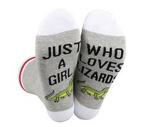 BWWKTOP Lizards Novelty Socks Lizard Lover Gifts Just Who Loves Lizards Socks, Loves Lizards, Medium-Large