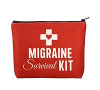 BWWKTOP Migraine Survival Kit - Awareness Bags & Pouch For Meds