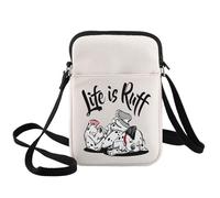 BWWKTOP One Hundred & One Dalmatians matians Dog Crossbody Bag Pongo & Perdita & Roger Fans Gift Roger and Anita Shoulder Bag, Is Ruff -Xk Bag