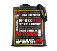 BWWKTOP Orpheus Musical Tote Bag Orpheus Gifts Musical Merchandise Eurydice Theatre Shoulder Bag, I'm Coming, 14.56 inches x 12.59