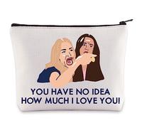 BWWKTOP Real Housewives Cosmetic Makeup Bag Screaming Lady Cat Gifts You Have No Idea How Much I Love You Rhobh Makeup Zipper Pouch Bag For TV Show Fans, Have No Idea, Bag