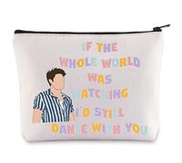 BWWKTOP Singer Lyrics Makeup Bag Singer Album Gifts If The Whole World was Watching I'd Still Dance with You Makeup Zipper Pouch Bag, If The Whole, Bag