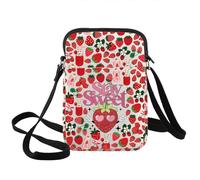 BWWKTOP Strawberry Crossbody Bag Strawberry Lover Gift Stay Sweet Adjustable Strap Bag Sweet Gift for Berry Lovers, Strawberry Xk B, Crossbody Bag