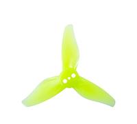 BWZJS 4Pairs 2X2.3X3 3-Blade Toothpick Propeller RC FPV Racing Freestyle 2inch Drones 1mm 1.5mm Drone Propeller Blade Replacement(4Pairs 1mm Yellow)