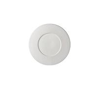 Bx9rE7tK3g Dessert Plates 12 Inch Black Ceramic Western Dinner Plate Round Flat Tableware Exquisite Cooking Kitchen Utensils Dinnerware(White)