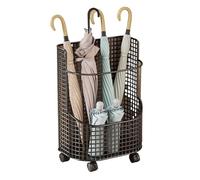 Bx9rE7tK3g Umbrella Stand Storage The Open-mesh Umbrella Stand Easily Accommodates Both Long-handled And Folding Umbrellas Umbrella Rack Holder(Black)