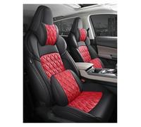 BXBDEKQGL For CS55 PLUS 2022-2023 Front Rear Seat Full Set Durable Waterproof Leather Custom Covers Seat Covers For Cars(Black red B)