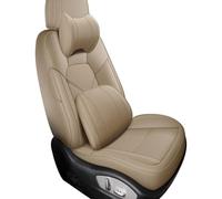 BXBDEKQGL For Dodge For Avenger For Challenger For Ram 1500 For Nitro For Charger Car Custom Made Set Cowhide Leather Seat Cover Cushion Seat Covers For Cars(Red-brown-panel,Deluxe)
