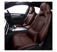 BXBDEKQGL For Dodge For Journey For Caliber For Avenger For Challenger For Charger Car Seat Set Cushion Cover Protection Custom Made Cowhide Seat Covers For Cars(Coffee)