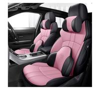 BXBDEKQGL For Model 3 2019 2020 2021 Custom Made Leather Car Seat Covers Set Cushion Cover Protection Seat Covers For Cars(Black Pink,Deluxe Edition)