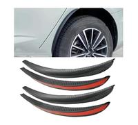 BXBDEKQGL For Nissan 2PCS 34cm Car Styling Fender Flares Arch Wheel Eyebrow Protector Rubber Carbon Fiber Car Wheel Eyebrow Arch