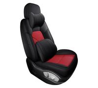 BXBDEKQGL For Toyota For Auris For Camry 40 For Land Cruiser 100 Leather Car Custom Made Seat Cover Seat Covers For Cars(Black Red,Deluxe Edition)