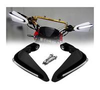 BXBDEKQGL Motorcycle Handguard for S&uzuki GSR 750 K6 Dl 650 for Katana 600 Dl650 Motorcycle Hand Guards Handlebar Protector Handguard with Light Handlebar Protector(Black)