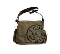 BXCNCKD Men's Korean Canvas Bag Men's Shoulder Bag Men's Large Capacity Computer Casual Bag, Military Green, One Size