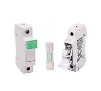 BXCONJUBC 1Set Photovoltaic Solar Fuse Holder with 10 * 38mm DC 1000V 1A 3A 5A 10A 15A 20A 25A 32A for Combiner Box(30a)