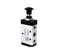 BXCONJUBC 4R310-8 Manual Valve 2 Way 5 Position Push And Pull Pneumatic Switch Of Directional 1Pcs(Only 4R310-08)