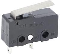 BXCONJUBC Micro Switches 5 PCS Mini Limit Switch NO NC 3 Pins PCB Terminals SPDT 5A 125V 250V 29mm Roller Arc Lever Snap Action Push Microswitches(2p Without Wheel)