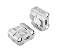 BXCTDNFB Handlebar Riser For TRANSALP XL700V XL650V CNC Aluminum 22mm 28mm Handlebar Risers Adapter Off Road Motorcycle Bar Clamps(Silver)