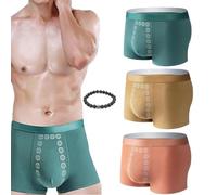 BXCZEDW Proplshove Underwear, Proplshove Magnetic Underwear, Men's Underwear Massage Magnetic Therapy Underwear (3pcs-Mixed,Large)