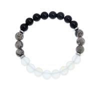 BXDA Healing Natural Stones Beaded Stretch Bracelets for Women, Handmade Stackable Stretch Bracelet Holiday Snmmer Jewelry Gift., 6"-11", Brass, no gemstone