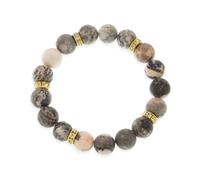 BXDA Healing Natural Stones Beaded Stretch Bracelets for Women, Handmade Stackable Stretch Bracelet Holiday Snmmer Jewelry Gift., 6"-11", Brass, Cubic Zirconia