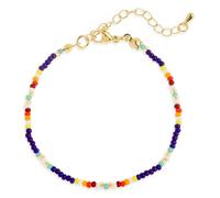 BXDA Seed Beads Bracelets for Women, Boho Handmade Colorful Adjustable Stackable Beaded Stretch Bracelet Summer Beach Jewelry., 6"-11", Resin, no gemstone