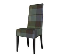 Bxfdc Seat Cover For Chair Ancient Gordon Tartan Traditional Colors Dining Room Chair Covers Slipcovers Stretch Washable Chair Protector