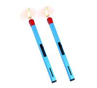 BXFFFCEO 2 Pack Match Stick Lighter, Refillable Butane, Adjustable Flame Size Windproof, Match Shape Candle Flame, Birthday Gift for Men Dad Husband (Color: C)