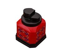 BXFFFCEO Decorative desktop lighter, decorative metal butane lighter, four-flame nozzle, push-to-ignite, refillable, suitable for home and office use(B)