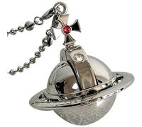BXFFFCEO Fashion necklace lighter, Saturn shape, metal material, refillable butane gas lighter, gift for men and women(Silver)