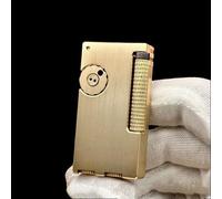 BXFFFCEO Vintage trench lighter, copper lighter, vintage kerosene lighter, refillable soft flame lighter, high end gift for men