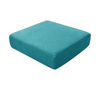 BXFUL Sofa Seat Cushion Covers, Sofa Cushion Slipcovers Stretch Velvet, Couch Cushion Covers Replacement for Individual Cushion with Elastic Fabric (2-Seater,Teal)