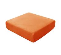 BXFUL Sofa Seat Cushion Covers, Sofa Cushion Slipcovers Stretch Velvet, Couch Cushion Covers Replacement for Individual Cushion with Elastic Fabric (Backrest cover,Orange)