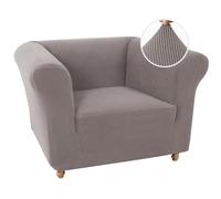 BXFUL Stretch Chesterfield Sofa Cover 1 Piece Couch Cover for Living Room Soft Non-Slip Sofa Slipcover Furniture Protector for Dogs Feature Thick Jacquard Fabric (Chair,Taupe)