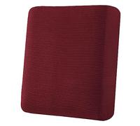 BXFUL Stretch Sofa Seat Cushion Cover, Fitted Sofa Couch Cushion Covers Furniture Protector, Checks Jacquard Spandex Fabric (1 Pcs,Wine Red)