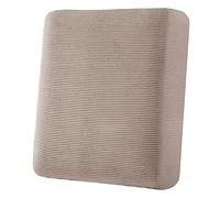 BXFUL Stretch Sofa Seat Cushion Cover, Fitted Sofa Couch Cushion Covers Furniture Protector, Checks Jacquard Spandex Fabric (1 Pcs,Khaki)