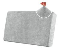 BXFUL Stretch Sofa Seat Cushion Covers, Chenille Sofa Cushion Slipcovers, High Stretch Couch Covers for Living Room Non Slip Furniture Slipcover with Elastic Bottom (2-Seater,Light Gray)