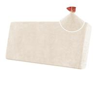 BXFUL Stretch Sofa Seat Cushion Covers, Chenille Sofa Cushion Slipcovers, High Stretch Couch Covers for Living Room Non Slip Furniture Slipcover with Elastic Bottom (3-Seater,Off-White)