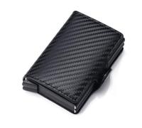 BXGGXBYSW Automatic Business Credit Card Holder Smart Leather Mini Bank Card Case Aluminum Card Case Metal Vintage Pickup Box