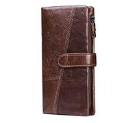 BXGGXBYSW Leather Wallet - Large Capacity Banknote Clip Wealth Bag, Credit Card Holder with 19 Card Slots (Color : B)