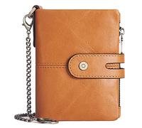 BXGGXBYSW Leather Wallets, Coin Pocket/Credit Card Holder with 14 Credit Card Pockets, Delicate Banknote Clip Wealth Bag (Color : B)