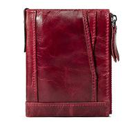 BXGGXBYSW Short Wallet, RFID Blocking Credit Card Holder, Leather Handmade Coin Pocket/Banknote Clip Wealth Bag (Color : B)