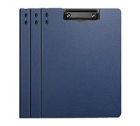 BXGH Clipboard Foldover for Document Organizing Students Teacher Coach Plastic Writing Folder Size Paper Pack of 3, DMJ089, Vertical Navy Blue