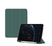 BXGH iPad 10.2 Case iPad 9. Generation 2021/ iPad 8. Generation 2020/ iPad 7. Generation 2019 Case, Slim Stand Hard Back Shell Protective Smart Cover Case for iPad 10.2 Zoll- Dunkelgrün