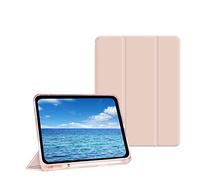 BXGH iPad Pro 11 Inch Case 2022(4th Gen)/2021(3rd Gen) with Pen Holder, Trifold Stand Smart Case with Soft TPU Backing, Auto Wake/Sleep-Rose
