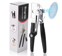 Bxgnip Commercial Can Opener with Magnet,Crank Can Opener Manual Heavy Duty with Comfortable Extra-long Handles, Ergonomic Design Large Handheld Can Open Easy for Big Cans,Bottle Opener