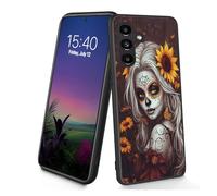 Bxgolkgd Designed for Galaxy S26 Plus Case,Slim Soft TPU Silicone Shockproof Anti Slip Protective Case for Samsung Galaxy S26 Plus 2026 6.7 inch - Day of the Dead Sugar Skull Sunflower
